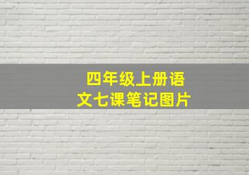 四年级上册语文七课笔记图片