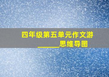 四年级第五单元作文游______思维导图