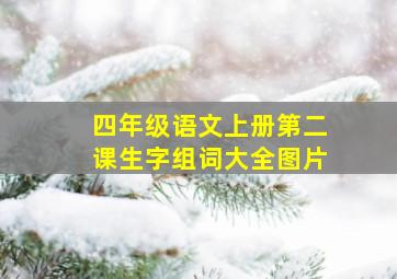 四年级语文上册第二课生字组词大全图片