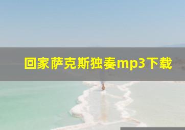 回家萨克斯独奏mp3下载