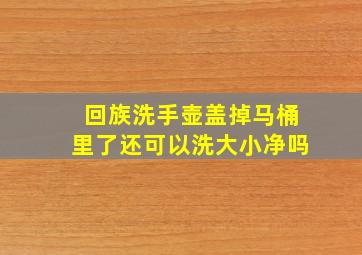 回族洗手壶盖掉马桶里了还可以洗大小净吗