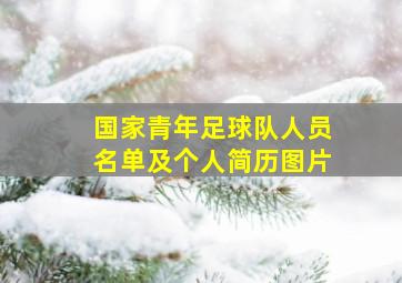 国家青年足球队人员名单及个人简历图片