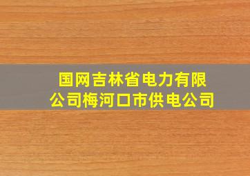 国网吉林省电力有限公司梅河口市供电公司