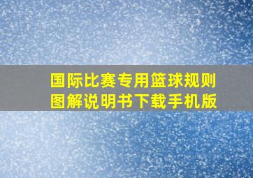 国际比赛专用篮球规则图解说明书下载手机版