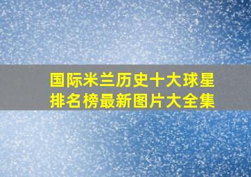 国际米兰历史十大球星排名榜最新图片大全集