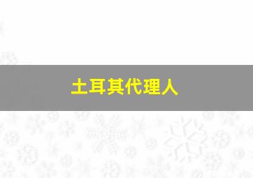 土耳其代理人