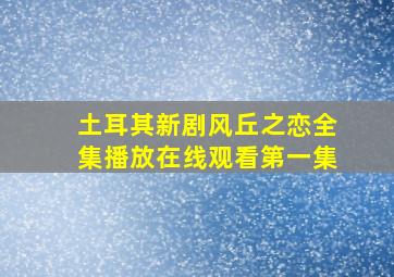 土耳其新剧风丘之恋全集播放在线观看第一集