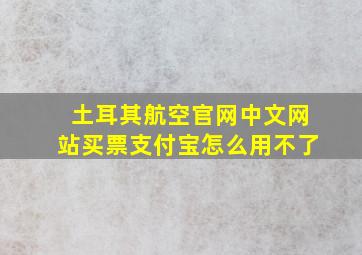 土耳其航空官网中文网站买票支付宝怎么用不了