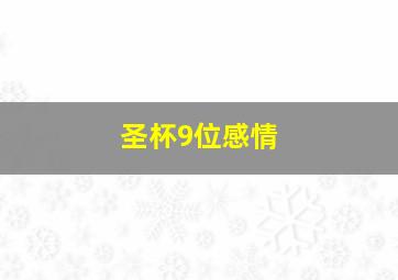 圣杯9位感情