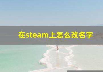 在steam上怎么改名字