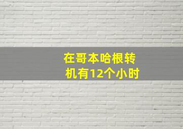 在哥本哈根转机有12个小时