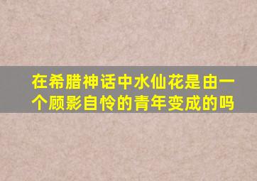 在希腊神话中水仙花是由一个顾影自怜的青年变成的吗