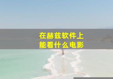 在赫兹软件上能看什么电影