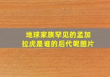 地球家族罕见的孟加拉虎是谁的后代呢图片