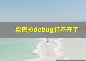 坎巴拉debug打不开了