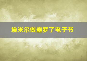 埃米尔做噩梦了电子书