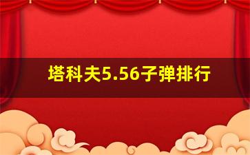 塔科夫5.56子弹排行