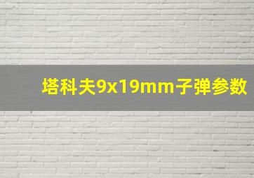 塔科夫9x19mm子弹参数