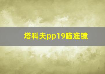 塔科夫pp19瞄准镜