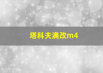 塔科夫满改m4