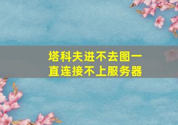 塔科夫进不去图一直连接不上服务器