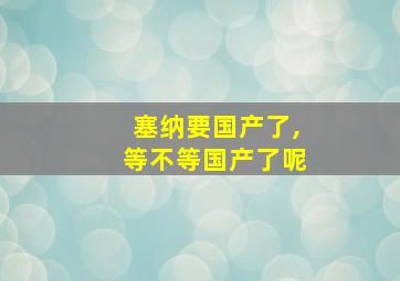 塞纳要国产了,等不等国产了呢