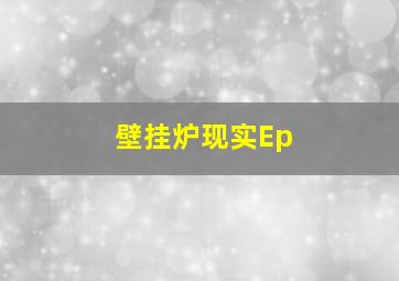 壁挂炉现实Ep