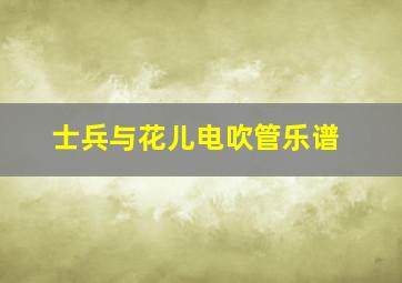 士兵与花儿电吹管乐谱