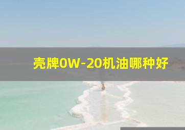 壳牌0W-20机油哪种好