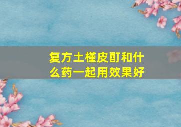 复方土槿皮酊和什么药一起用效果好