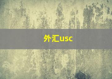 外汇usc