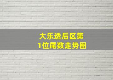 大乐透后区第1位尾数走势图