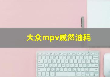 大众mpv威然油耗