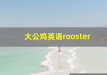 大公鸡英语rooster