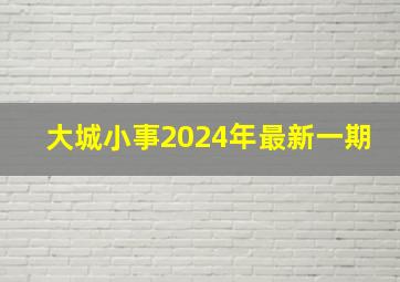 大城小事2024年最新一期