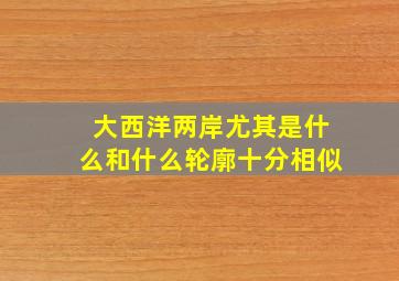 大西洋两岸尤其是什么和什么轮廓十分相似