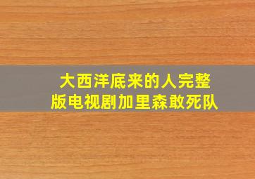 大西洋底来的人完整版电视剧加里森敢死队