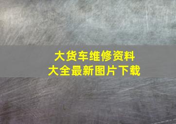 大货车维修资料大全最新图片下载