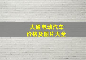 大通电动汽车价格及图片大全