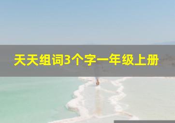 天天组词3个字一年级上册