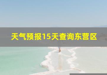 天气预报15天查询东营区