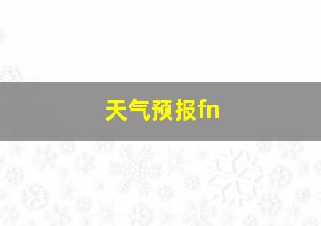 天气预报fn