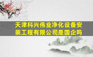 天津科兴伟业净化设备安装工程有限公司是国企吗