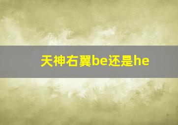 天神右翼be还是he