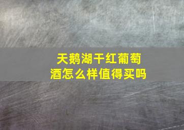 天鹅湖干红葡萄酒怎么样值得买吗