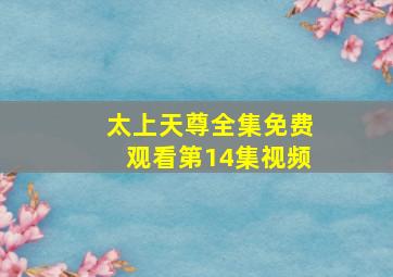 太上天尊全集免费观看第14集视频