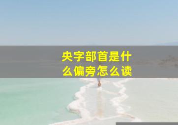 央字部首是什么偏旁怎么读