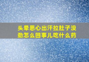 头晕恶心出汗拉肚子没劲怎么回事儿吃什么药