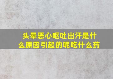 头晕恶心呕吐出汗是什么原因引起的呢吃什么药