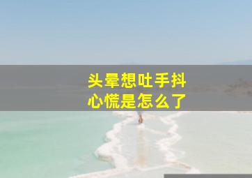 头晕想吐手抖心慌是怎么了